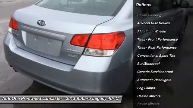2013 Subaru Legacy Lancaster PA 1170 смотреть онлайн