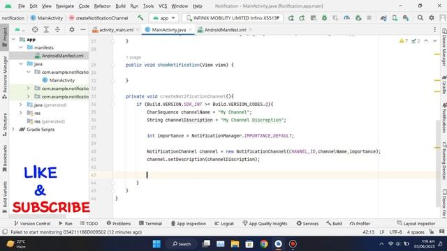 How to Create Notifications in Android Studio | Java | Mobile App Development смотреть онлайн