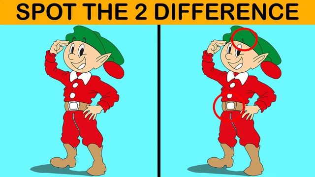 Christmas Photo Puzzle#2 | Spot the Difference? | Brain Games смотреть онлайн