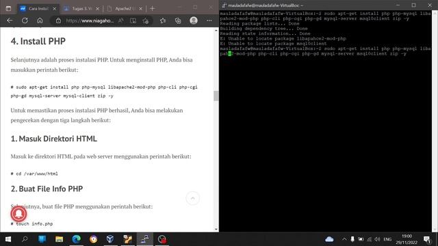 Instalasi webserver di virtualbox linux ubuntu (apache, php, mysql, phpmyadmin) Menggunakan SSH. смотреть онлайн
