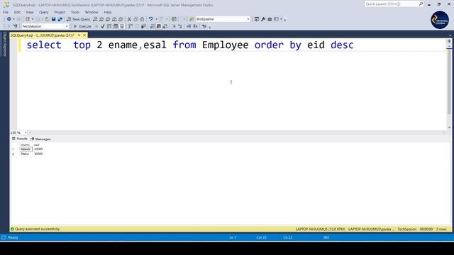 Select Top Statement | Top Clause in SQL | SQL Tutorial for Beginners in Hindi смотреть онлайн