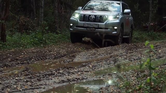 TOYOTA Fortuner и Land Cruiser Prado на легком бездорожье смотреть онлайн