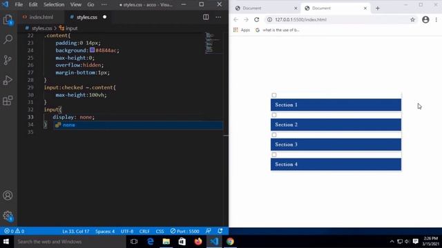 Responsive accordion menu using only with HTML and Pure CSS. смотреть онлайн