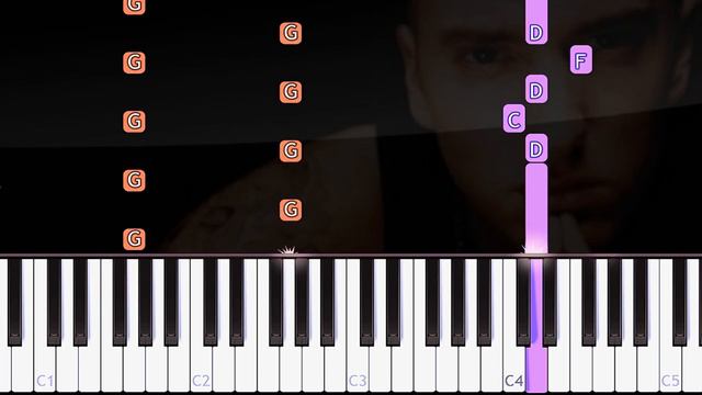 Eminem - Without Me | Piano Tutorial смотреть онлайн