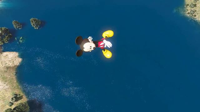 GTA 5 Mickey Mouse vs Minnie Mouse Water Ragdolls & Fails [Funny Moments] смотреть онлайн