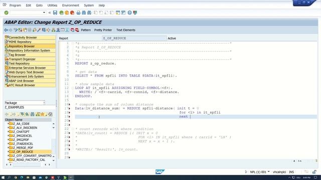 REDUCE Operator - Using in ABAP [7.50] [english] смотреть онлайн
