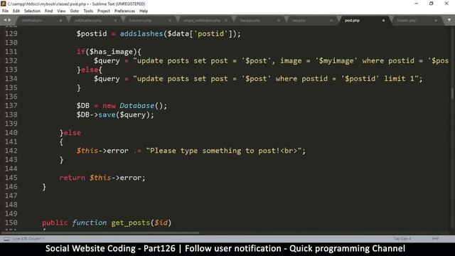 Social Website from scratch - Part 126 - Follow user notification | OOP PHP with MYSQL Database смотреть онлайн