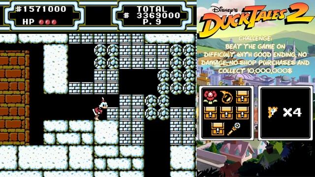 DuckTales 2 (NES) - "Legendary Treasure Hunter" Challenge смотреть онлайн