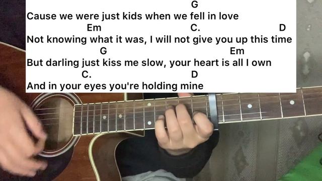 PERFECT ED SHEERAN КАК ИГРАТЬ РАЗБОР ГИТАРЕ АККОРДЫ БЕЗ БАРРЭ