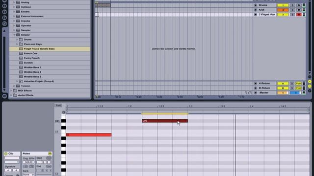 [Tutorial] Fidget House in Ableton Live : Drums & Wobble Bass I смотреть онлайн