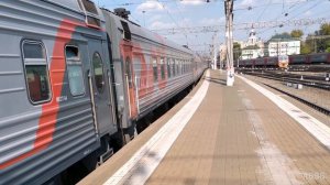 Электровоз ЧС2к-891 со скорым поездом №155 Анапа-Москва на Казанском вокзале