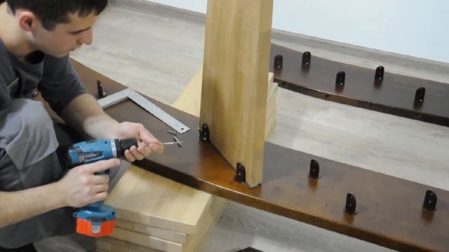 Сборка маршевой лестницы 