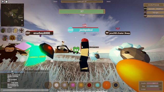 (island tribes) testing every snowball damage on ob armor after the nerf! смотреть онлайн