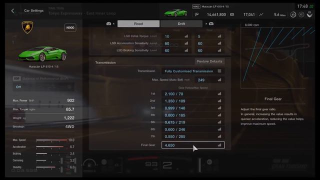 GT SPORT - [235 MPH] Lamborghini Huracan Drag Tune Setup смотреть онлайн