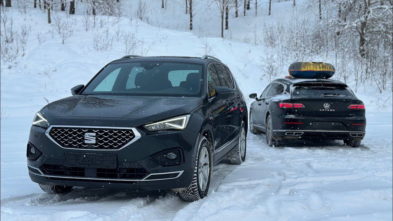 Seat Terraco на бездорожье. Полный привод против снежной горки. Псков. смотреть онлайн