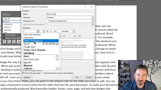 Create a Word Character Style with the Sans Forgetica Font смотреть онлайн