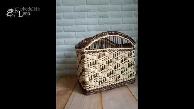 Немного моих работ/плетение из газетных трубочек смотреть онлайн