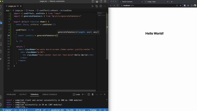 Generate Realistic Fake Data with faker.js using Next.js 13 and Tailwind CSS смотреть онлайн