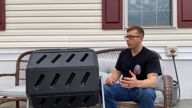 Tumbling Composter Review | IM4000 Dual Chamber Tumbling Composter #compost смотреть онлайн