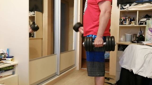 Тренировка в домашних условиях! Гантели по 16 кг. ( Общественное Движение Сорок Сороков ) смотреть онлайн