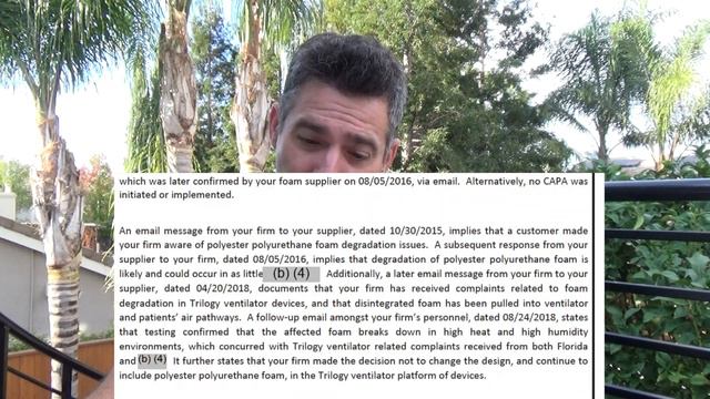 Respironics FOAMGATE FDA Inspection Report. Keeps Getting Worse #FDA #foamgate #recall смотреть онлайн