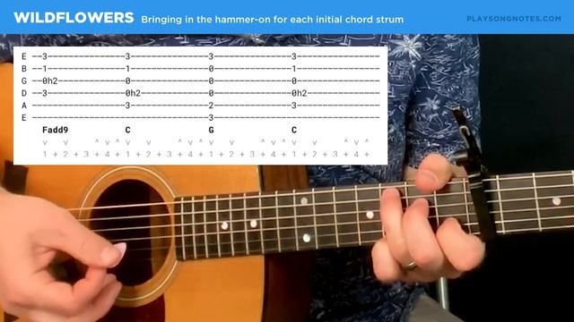 🎸 Wildflowers • Tom Petty Guitar Lesson W/ Tabs