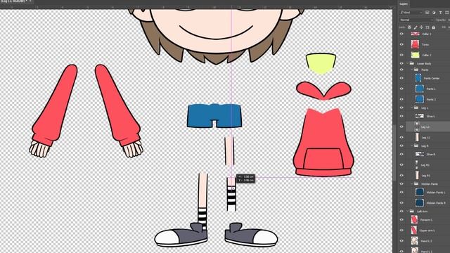 Обучение Live2D Cubism 3.0, первый урок — подготовка текстур