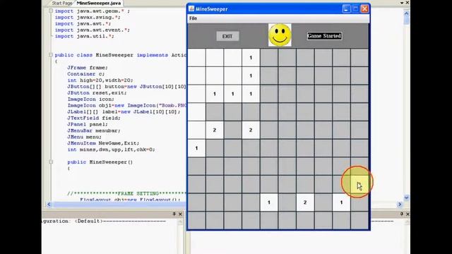 Mines sweeper game Code in java itguideline.com .flv смотреть онлайн