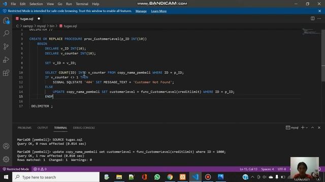 Tutorial Stored Function, Stored Procedure & Trigger Pada MariaDB смотреть онлайн