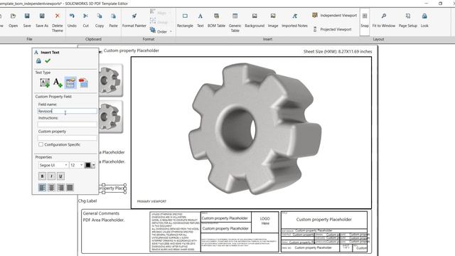 SOLIDWORKS MBD Tutorial - Creating 3D PDF Templates смотреть онлайн
