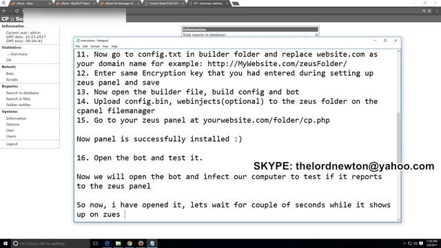 Zeus Botnet 2017 | Windows 10 | Google Chrome , Firefox and MS Edge | World's BEST Botnet смотреть онлайн