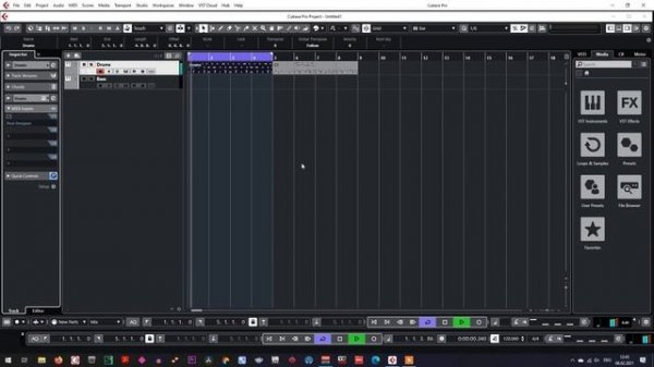 Steinberg Cubase 10 5 Pro - миди эффекты и Ретроспективная запись
