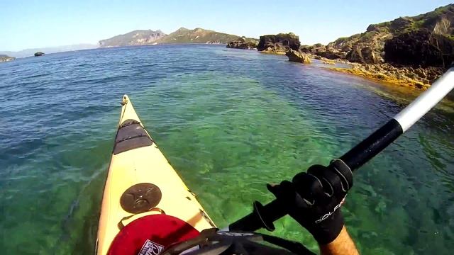 Vasilikos exploration by sea kayak (trailer) zakynthos greece. смотреть онлайн