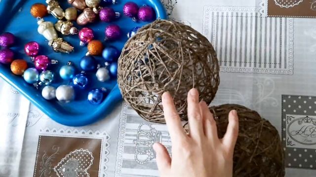 Шар из ниток/Новогодний декор/DIY Gatta-nera