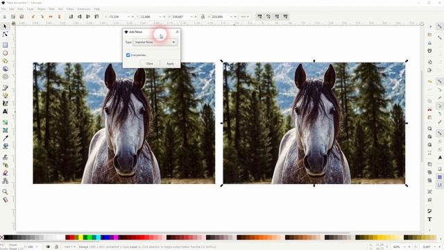 How to add noise to an image in Inkscape смотреть онлайн
