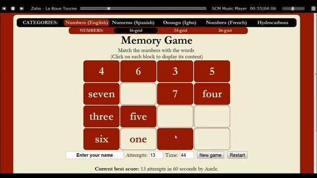 Ned4short Memory Game смотреть онлайн