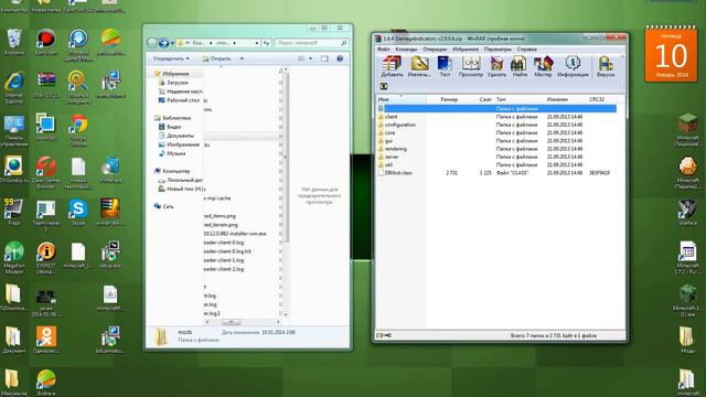Как устанавливать моды на версию майнкрафта ForgeOptiFine 1.6.4 смотреть онлайн