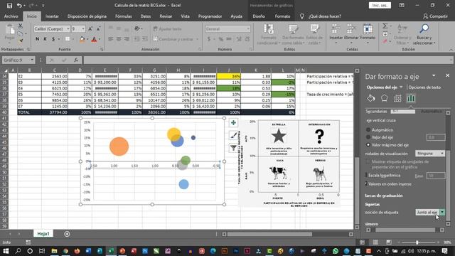 Elaboración de una matriz BCG con Excel (parte 2) смотреть онлайн