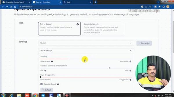 Best AI Voice Generator Sound Like a Human Voice in Tamil | Eleven Labs | Text to Speech Ai Tamil