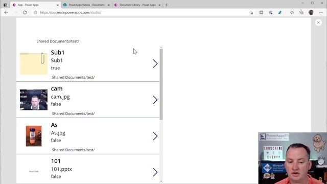 Power Apps SharePoint Document Library Browser смотреть онлайн