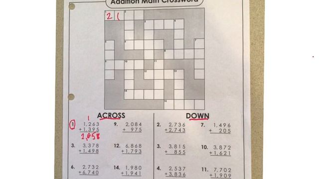 3rd math crossword смотреть онлайн