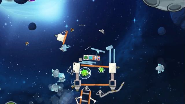 Angry Birds Space Beak Impact 8-24 Walkthrough 3 Star смотреть онлайн