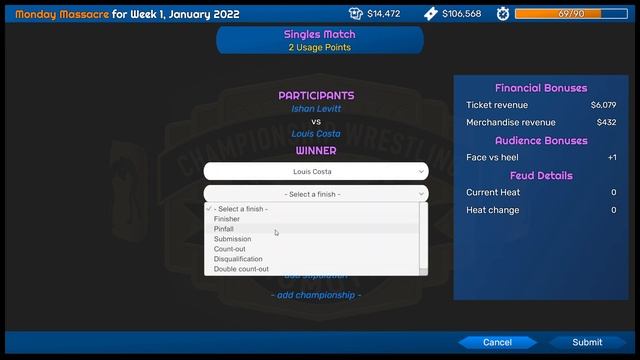 Championship Wrestling Promoter Demo Overview & Gameplay смотреть онлайн