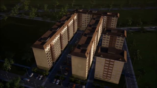 3д анимация Жилого комплекса "КОК-ЖАР ПЛЮС" г.Бишкек смотреть онлайн