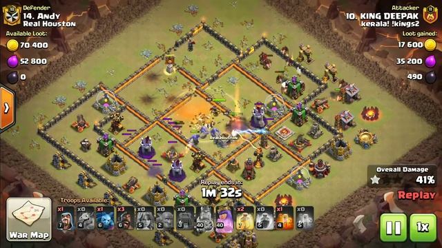 FALCON + HOG +WALL WRECKER|TH10 3 STAR|KERALA! !KINGS2 смотреть онлайн