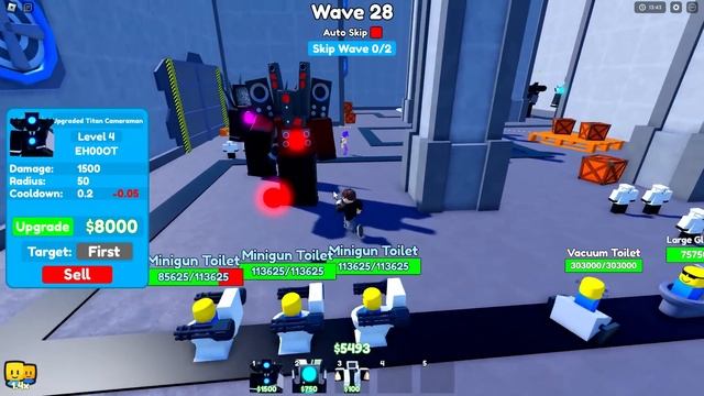 Я ИСПОЛЬЗОВАЛ ТОЛЬКО ТИТАНОВ В ТУАЛЕТ ТАВЕР ДЕФЕНС! TOILET TOWER DEFENSE ROBLOX смотреть онлайн