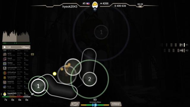 7.8⭐ hyeok2043 | BEMANI Sound Team "Yvya" - Vitrum [captin's Extra #8] 99.08% | #1 | 584pp FC - osu смотреть онлайн