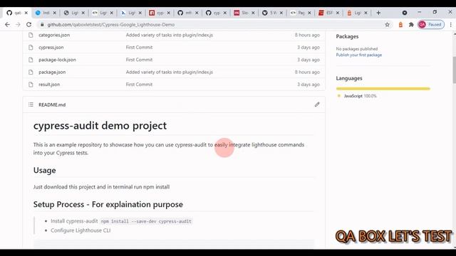 Part 34 - Client Side Performance Testing Using Cypress and Google Lighthouse (cypress-audit plugin смотреть онлайн