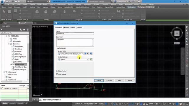EDICIÓN DE SUPERFICIE Y CURVAS DE NIVEL │TUTORIAL AUTOCAD CIVIL 3D 2018 смотреть онлайн
