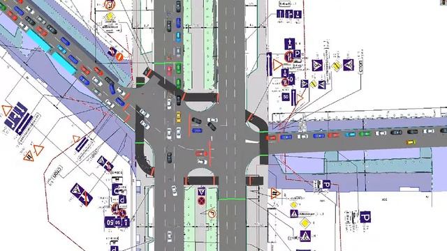 Комсомольский-Революции, существующая ситуация, вечерний час пик смотреть онлайн